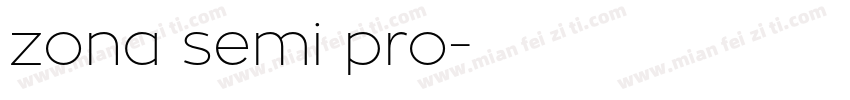 zona semi pro字体转换